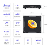 Box Android TV 4K UHD 2Go/16G + Clavier