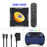 Box Android TV 4K UHD 2Go/16G + Clavier