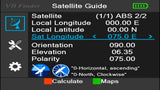 Pointeur Satellite Numérique V8 GTMedia, SatFinder Satellite DVB S/S2/S2X HD 1080P Astra/Hotbird/Eutelsat/Other