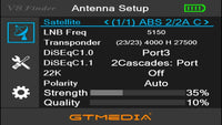 Pointeur Satellite Numérique V8 GTMedia, SatFinder Satellite DVB S/S2/S2X HD 1080P Astra/Hotbird/Eutelsat/Other